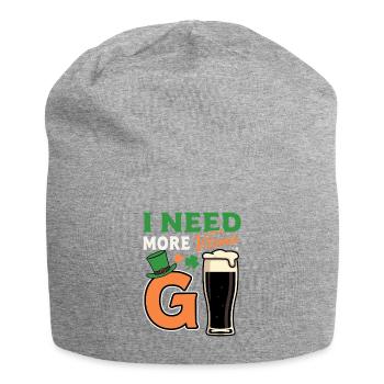 Vitamin G Irish Stout Beer Leprechaun Hat Design - Jersey-Beanie - Grau meliert - Vorne