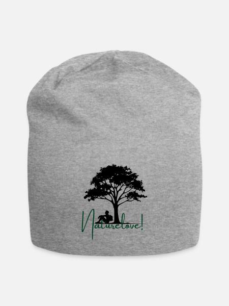Naturelove - Jersey-Beanie - Grau meliert