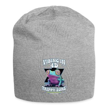 Vibrieren in 4D Trippy Zone Hippie-Musik Trippy - Jersey-Beanie - Grau meliert - Vorne