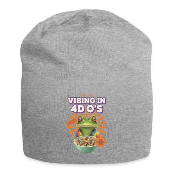 Vibrieren in 4D OS Tripster Froggys Rave Trippy - Jersey-Beanie - Grau meliert - Vorne