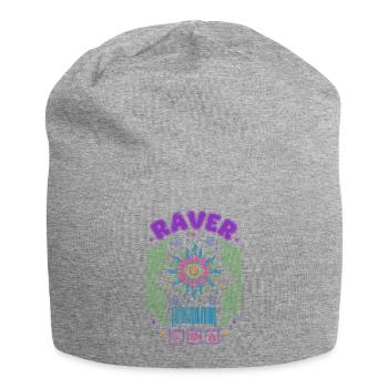 Raver Hippie Musik Trippig Rave Goa Trance - Jersey-Beanie - Grau meliert - Vorne