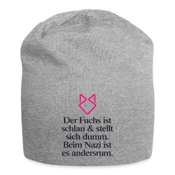 FCK AFD - Zeichen setzen gegen Rechts! NOAFD - Jersey-Beanie - Grau meliert - Vorne