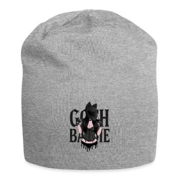 Goth Baddie Corset Helmet - Jersey-Beanie - Grau meliert - Vorne