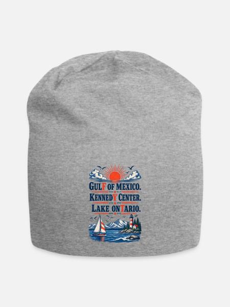 Gulf of Mexico Kennedy Center Lake Ontario Vintage - Jersey-Beanie - Grau meliert