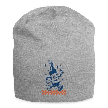 Wein Rotwein Weißwein Weinliebhaber - Jersey-Beanie - Grau meliert - Vorne