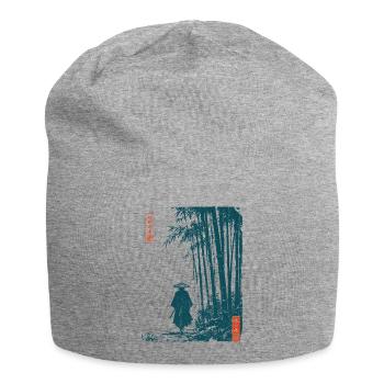 Samurai Wanderer Bambuswald Japan Ronin - Jersey-Beanie - Grau meliert - Vorne