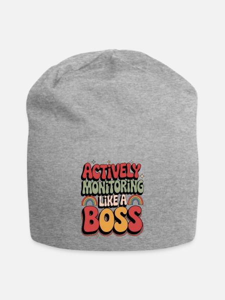 Aktive Überwachung wie - Jersey-Beanie - Grau meliert