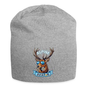 Alpen Hirsch Ersatztracht Volksfest - Jersey-Beanie - Grau meliert - Vorne
