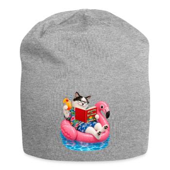 Ruhestand - Jersey-Beanie - Grau meliert - Vorne
