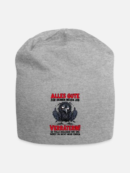 Verräterin Neuer Job - Jersey-Beanie - Grau meliert