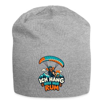 Paragliding Humor Ich häng hier Rum - Jersey-Beanie - Grau meliert - Vorne