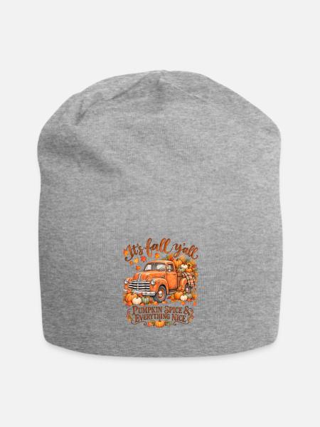 Es ist der Fall Yall Aquarellwagen - Jersey-Beanie - Grau meliert