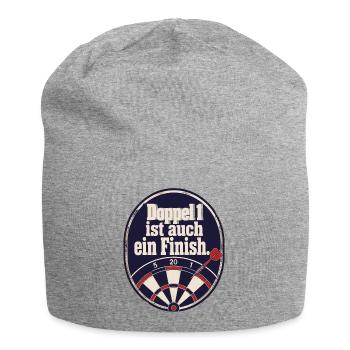 Madhouse Dartspieler Retro Emblem Double 1 Humor - Jersey-Beanie - Grau meliert - Vorne