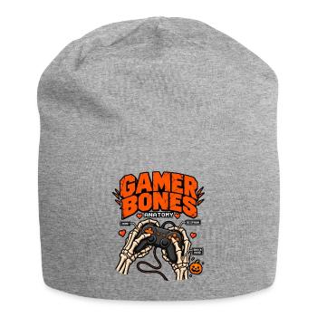 Gamer Knochen Anatomie - Jersey-Beanie - Grau meliert - Vorne