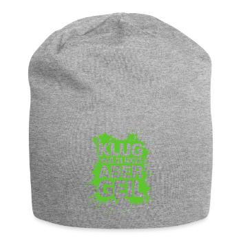 Klug war es nicht Aber Geil Sprüche Shirt Lustig - Jersey-Beanie - Grau meliert - Vorne