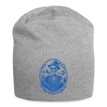 Bayerisches Skelett - Jersey-Beanie - Grau meliert - Vorne