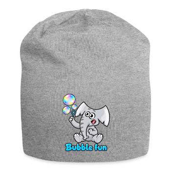 Charlie, der Elefant, Blasenspaß - Jersey-Beanie - Grau meliert - Vorne
