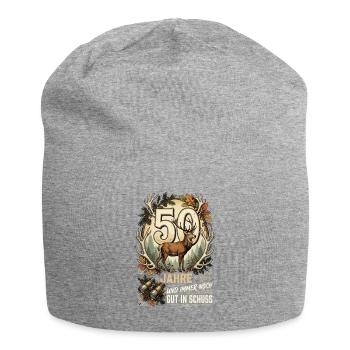 50 Jahre Und Immer Noch Gut In Schuss Jäger  - Jersey-Beanie - Grau meliert - Vorne