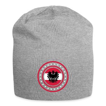 Austria Emblem (stars) 02 - Jersey Beanie - heather grey - Front