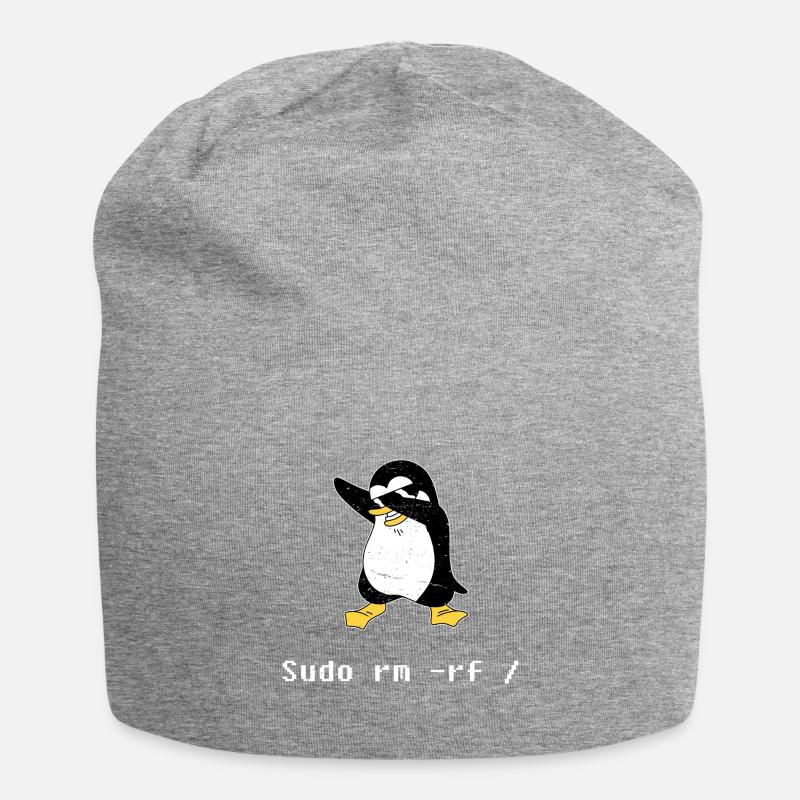 Sudo rm RF Admin Sysadmin Cadeau Java Linux - Bonnet en jersey - gris chiné