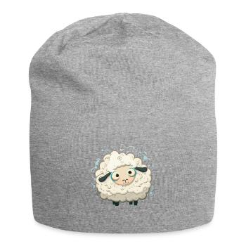 small sheep - Jersey Beanie - heather grey - Front