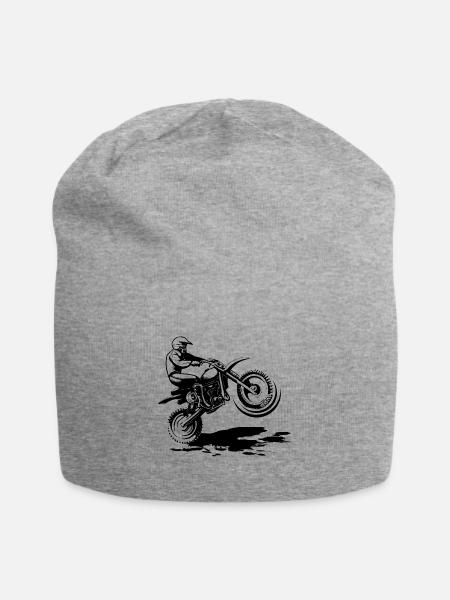 Motorcross Enduro - Jersey-Beanie - Grau meliert