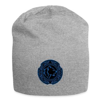 Viking Berserker Bear - Jersey Beanie - heather grey - Front