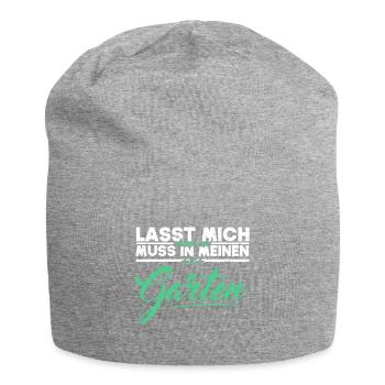 lasst mich durch ich muss in meinen garten gärtner - Jersey-Beanie - Grau meliert - Vorne