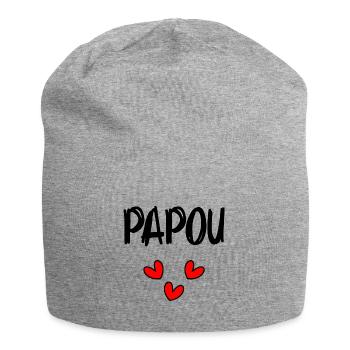 PAPUAN. DAD. FATHER'S DAY. HAPPY DADDY'S DAY - Jersey Beanie - heather grey - Front