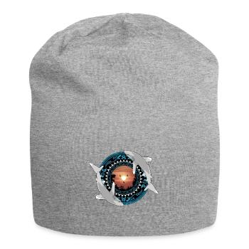 Weißspitzenhochseehaie Hawaiianisch Polynesisch - Jersey-Beanie - Grau meliert - Vorne