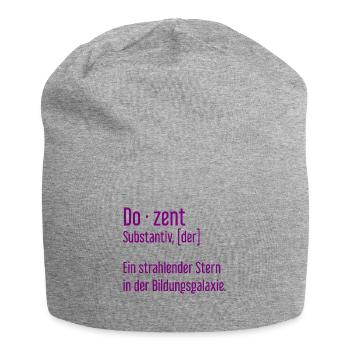 Dozent Dozenten Schule Pädagoge Unterricht - Jersey-Beanie - Grau meliert - Vorne
