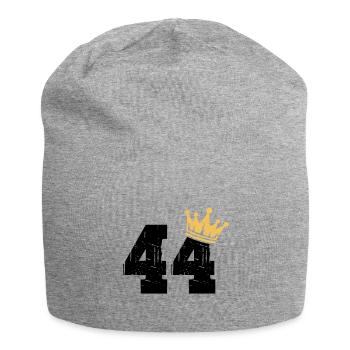44 Crown 44th Birthday 44 years old - Jersey Beanie - heather grey - Front
