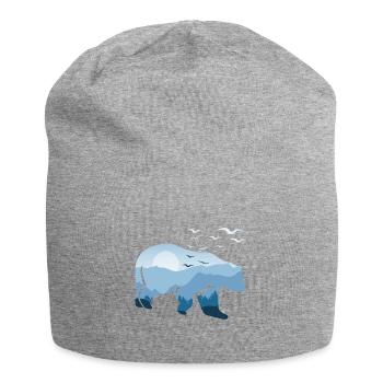 Ours Nature Nature - Bonnet en jersey - gris chiné - Devant