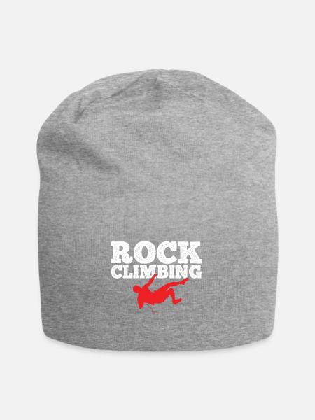 Klettern Bouldern - Jersey-Beanie - Grau meliert