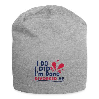 Funny Divorce - Jersey Beanie - heather grey - Front