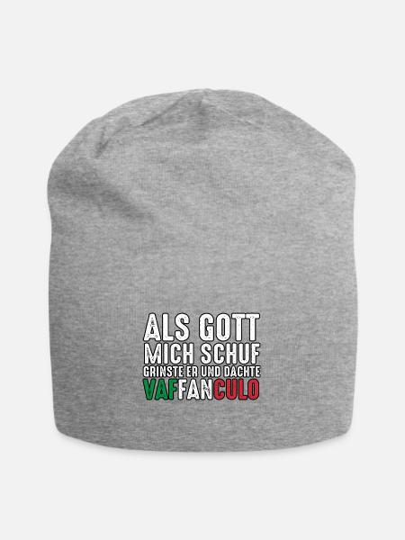 Italien Italiener Vaffanculo - Jersey-Beanie - Grau meliert