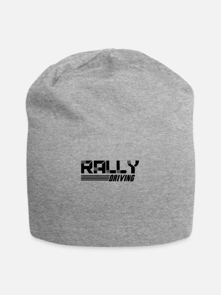 Autorennen Rallye Rallyefahrer Rennfahrer Rally - Jersey-Beanie - Grau meliert