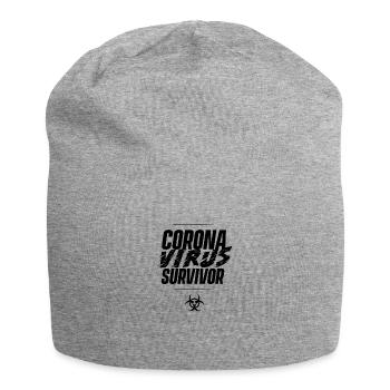 COVID_!9 Pandemie Coronavirus Viren Corona Virus - Jersey-Beanie - Grau meliert - Vorne