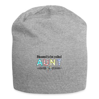 Bienheureuse d'être appelée tante - Bonnet en jersey - gris chiné - Devant