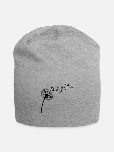 Elefant Afrika Safari Rasta Afrikafan Afrikaliebha - Jersey-Beanie - Grau meliert