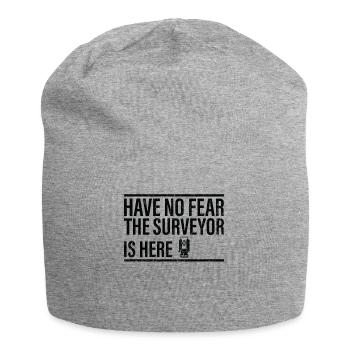 Keine Angst, Der Vermesser Ist Hier - Jersey-Beanie - Grau meliert - Vorne