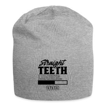 Straight teeth Loading braces Braces teeth - Jersey Beanie - heather grey - Front