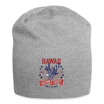 Retro USA Eagle Freedom 1959 Vintage Hawaii - Jersey Beanie - heather grey - Front