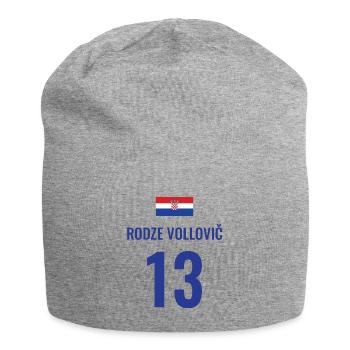 Fußball Sauf Trikot Kroatien Mallorca Party Gruppe - Jersey-Beanie - Grau meliert - Vorne