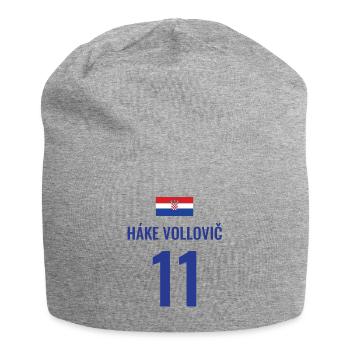 Fußball Sauf Trikot Kroatien Mallorca Party Gruppe - Jersey-Beanie - Grau meliert - Vorne