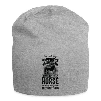 Riding - Haflinger Horse - Jersey Beanie - heather grey - Front
