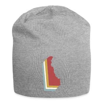 USA State - Vintage Map Delaware - Jersey-Beanie - Grau meliert - Vorne