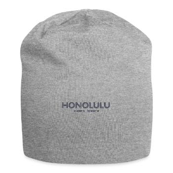 Coordonnées de la ville États-Unis - Honolulu - Bonnet en jersey - gris chiné - Devant