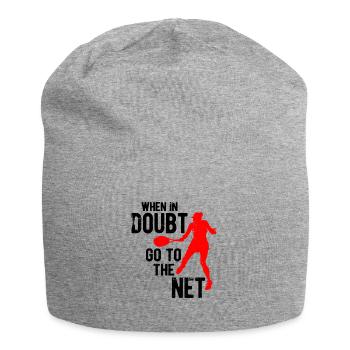 Tennisplatz Spruch Für Tennis - Jersey-Beanie - Grau meliert - Vorne