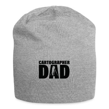 Job - Cartographer Dad - Jersey Beanie - heather grey - Front